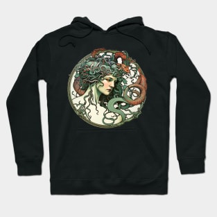 Medusa in the style of Alphonse Mucha Hoodie